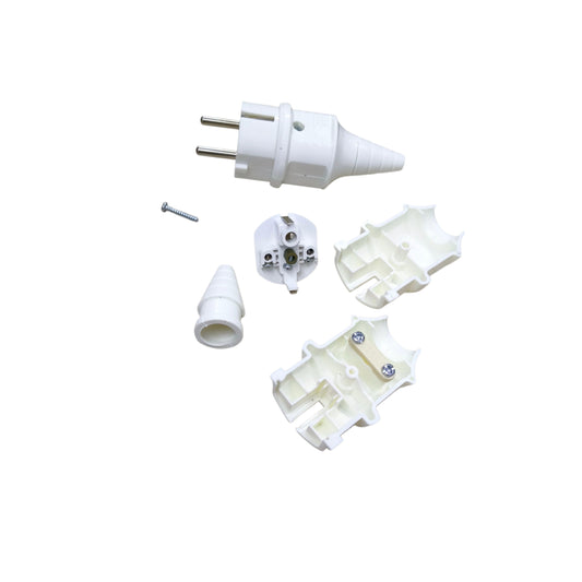 Type E/F CE 7/7 Plug 16A 220V White Type E or Type F Schuko CE 7/4