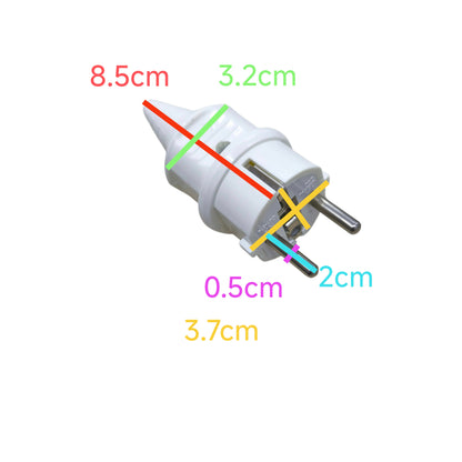 Type E/F CE 7/7 Plug 16A 220V White Type E or Type F Schuko CE 7/4