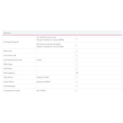 UNI-T Digital Sound Meter UT-352 130dB Max