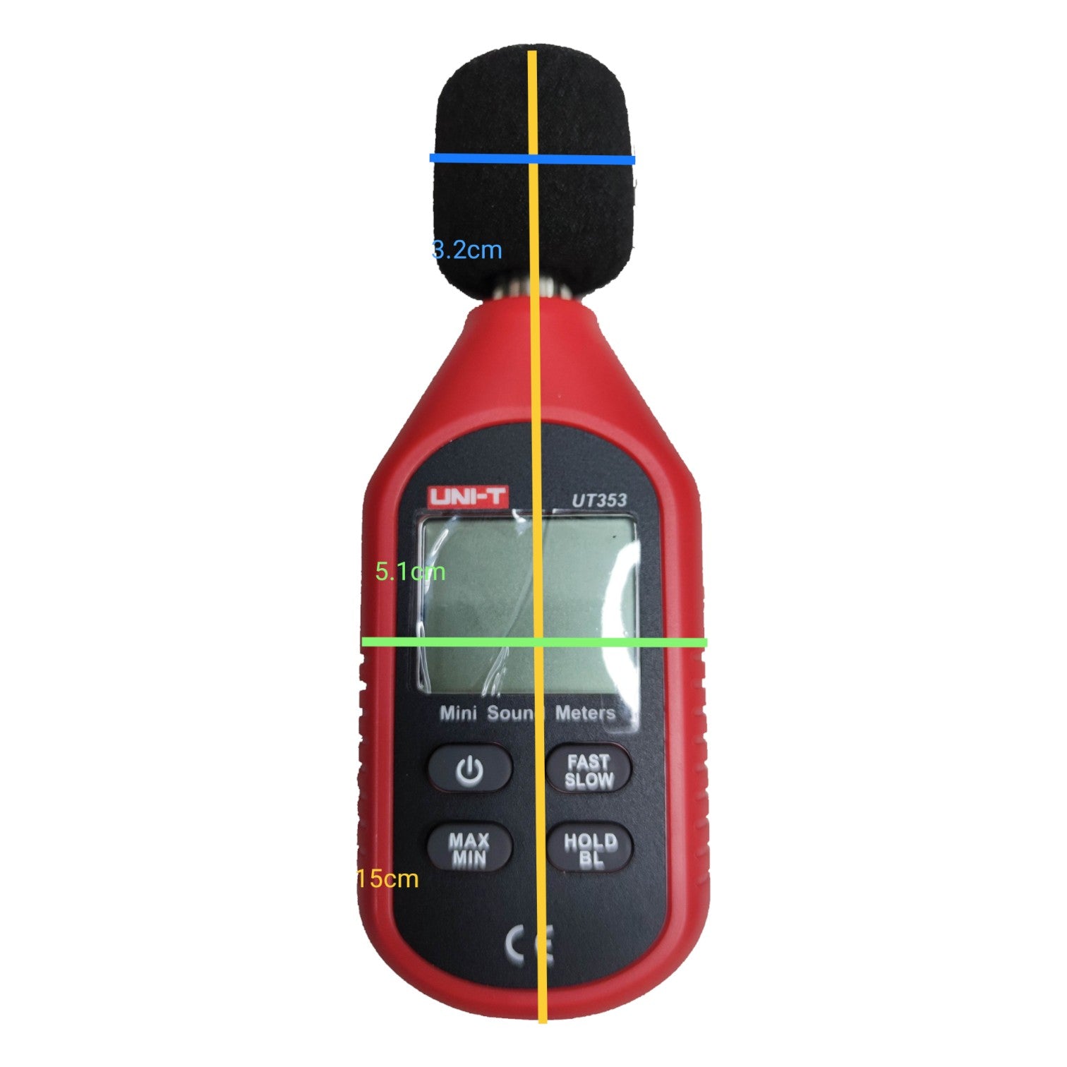 UNI-T Digital Decibel Tester UT353 Sound Meters, Decibel Meter Reading 30 to 130dB Electx Electrical Supply