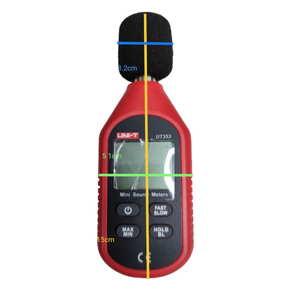 UNI-T Digital Decibel Tester UT353 Sound Meters, Decibel Meter Reading 30 to 130dB Electx Electrical Supply