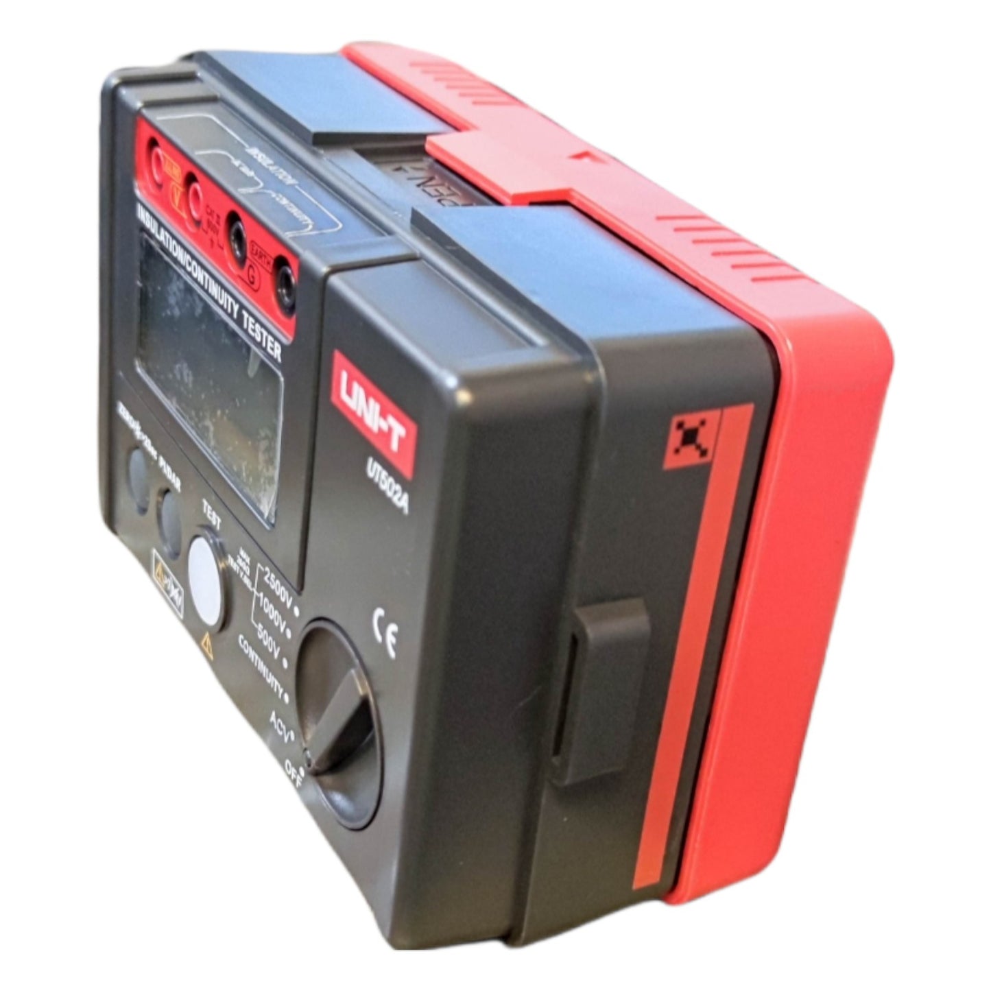 Black and red conductivity tester on a white background UNI-T Digital Insulation Resistance Tester UT502A Digital LCD Display 2500V Max 0-300V Electx Electrical Supply