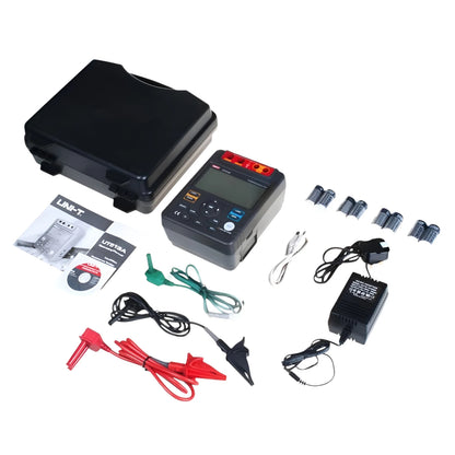 UNI-T UT513A insulation tester 500V to 5000V kit with accessories and carrying case for electrical testing UNI-T Digital Insulation Resistance Testers UT513A 500V TO 5000V AC Electx Electrical Supply
