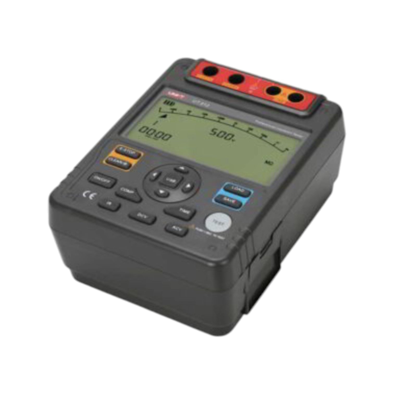 Digital multimeter on a white background UNI-T Digital Insulation Tester UT-512 Resistance Tester 500V to 2500V AC 600V DC Electx Electrical SUpply