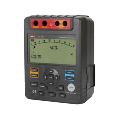 Frequency meter with digital display on a white background UNI-T Digital Insulation Tester UT-512 Resistance Tester 500V to 2500V AC 600V DC Electx Electrical SUpply