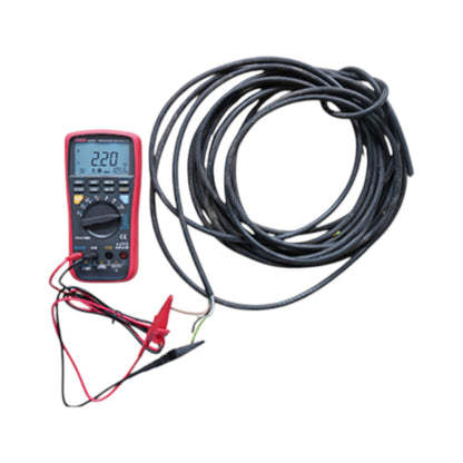Multimeter with coiled cable on a white background UNI-T Digital Insulation Tester UT-533 1000V AC/DC 600mA AC/DC Current Resistance Tester Electx Electrical Supply
