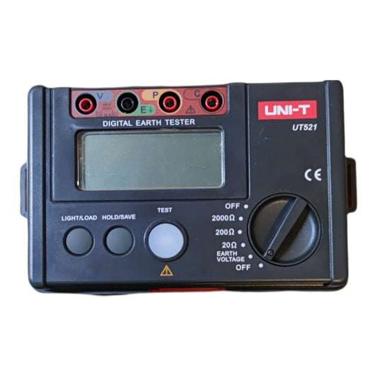 Digital Earth Tester with UNI-T branding on a white background UNI-T Digital Insulation Tester UT521 Earth Leakage Tester Resistance Tester Electx Electrical Supply