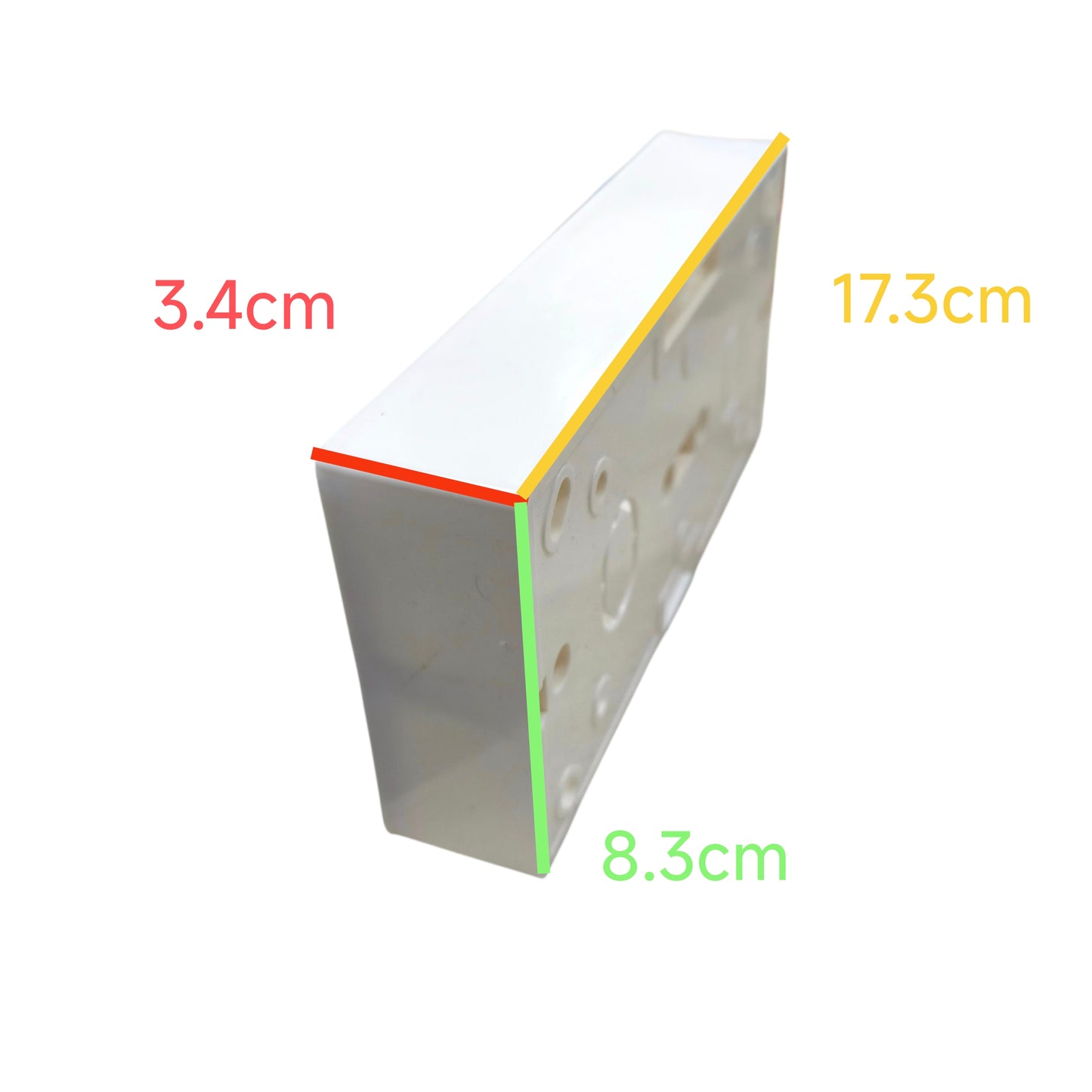 Utility Box for Dual 86x86 ( 117mm x 86mm x 33mm)