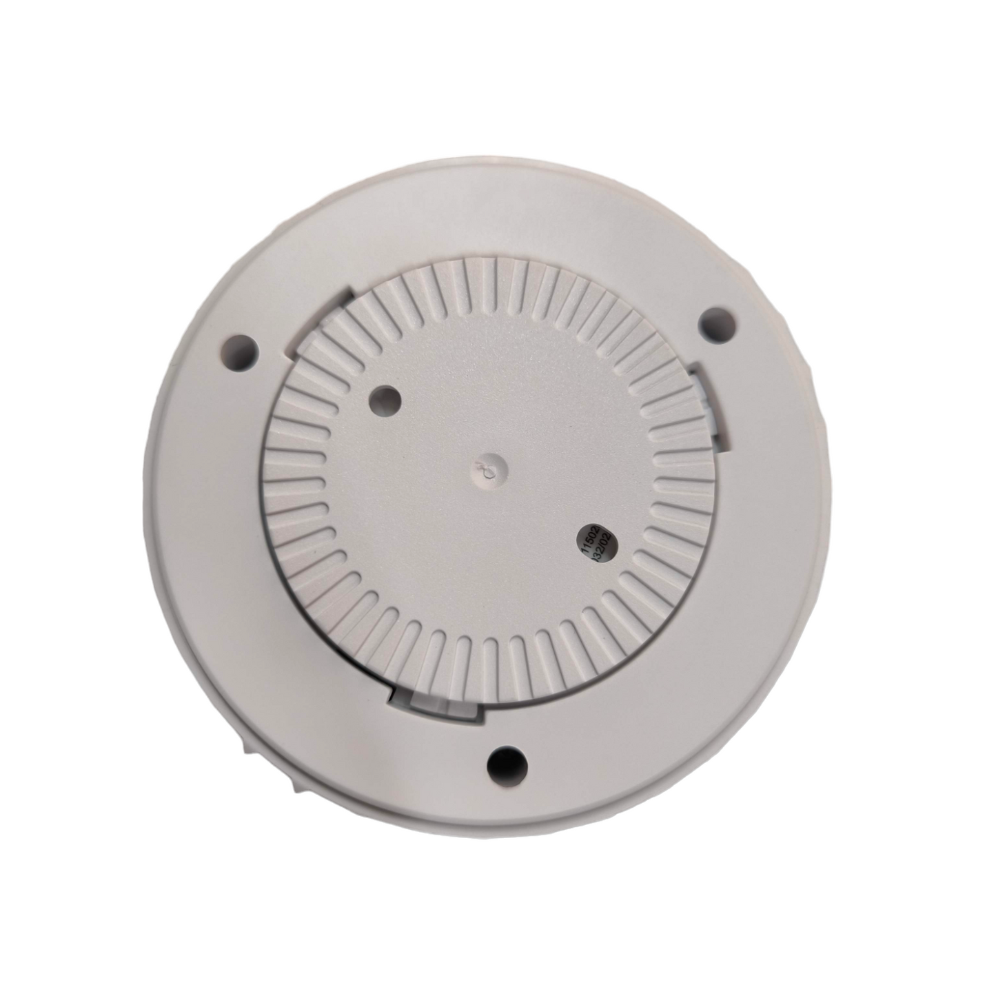 Watcher photoelectric smoke alarm with battery in round white design for safety systems