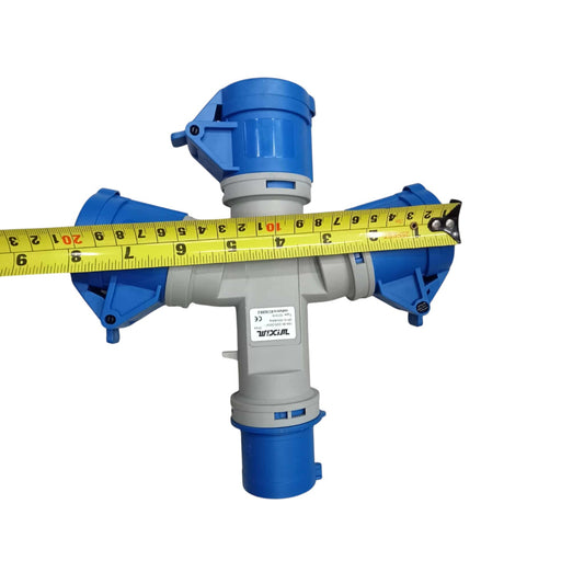 Wixim 16A Industrial Connector Splitter 1 x 3 3 Pins 2P+E 220V