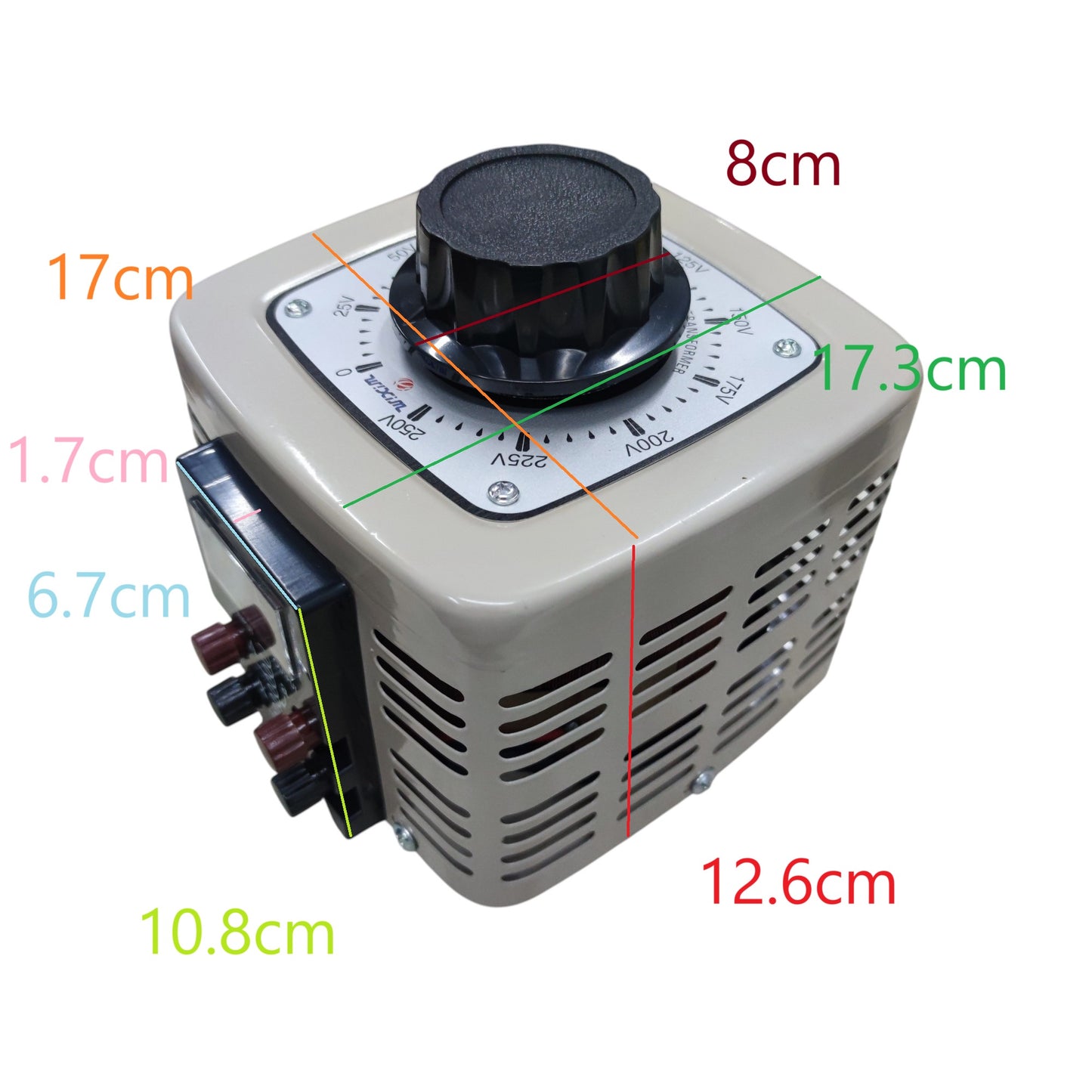 Wixim 1000W Variac 220V Input 0-250V AC Output TDGC2-1KVA Max 4Amp Single Phase