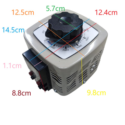 Wixim 500W Variac 220V Input 0-250V AC Output TDGC2-500VA Max 2Amp Single Phase