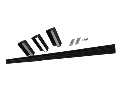 ILLUMIQ TERRA Magnetic Track Light 1 Meter 26mm with 3pcs 6W LED Foldable Flood Daylight 6500K 220V