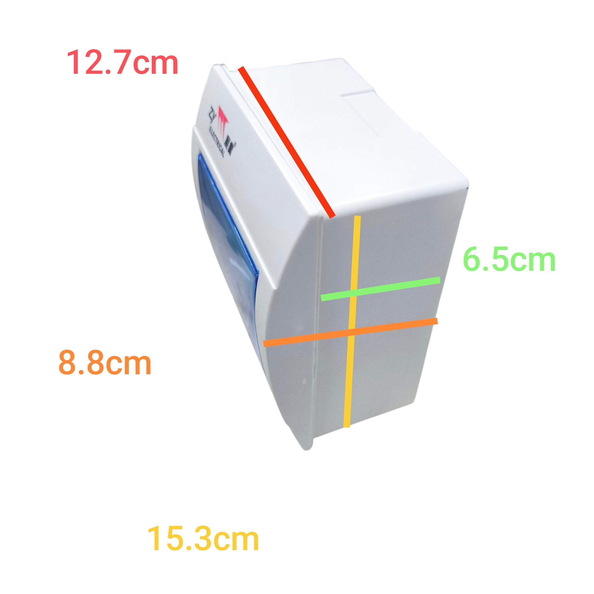 ZY 4 Ways Distribution Box Surface Type Plastic Base, 2-4 Ways Panel Board for Miniature Circuit Breaker, Panel Box, Electrical Box