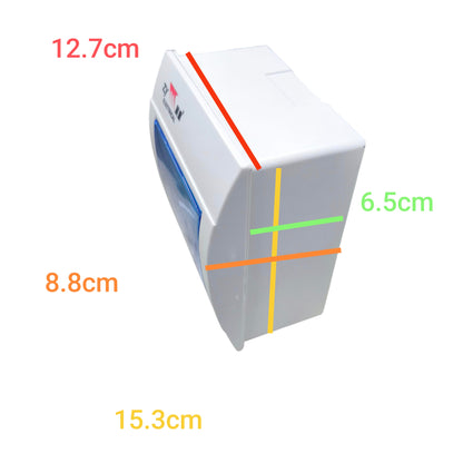 ZY 4 Ways Distribution Box Surface Type Plastic Base, 2-4 Ways Panel Board for Miniature Circuit Breaker, Panel Box, Electrical Box