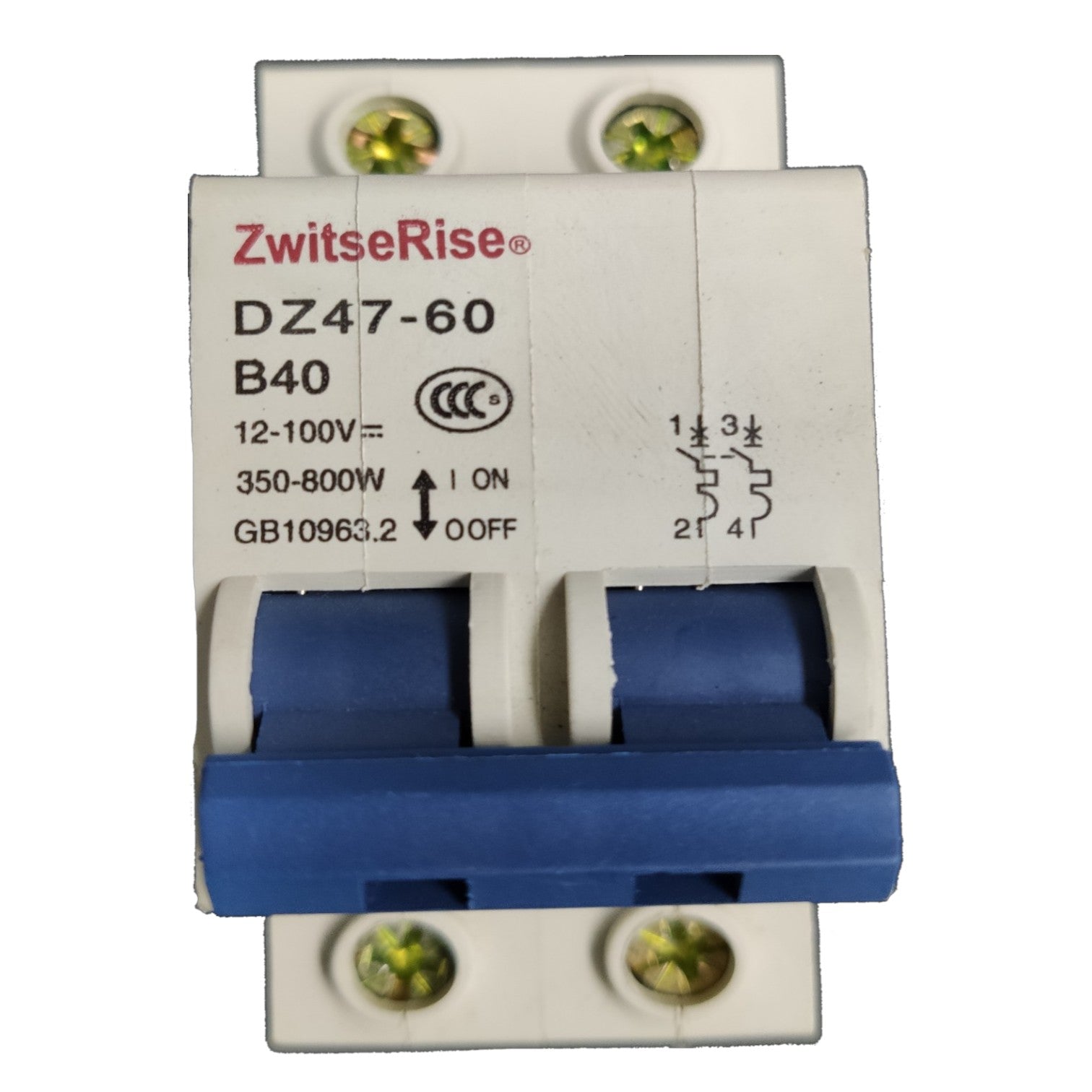 Zwitsere Rise electrical switch with model number DZ47-60 on a white background