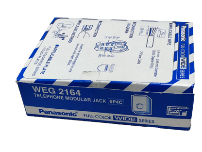 Panasonic Telephone Modular Jack 10PCS , Telephone Outlet, Telephone 6P4C WEG2164 10PCS