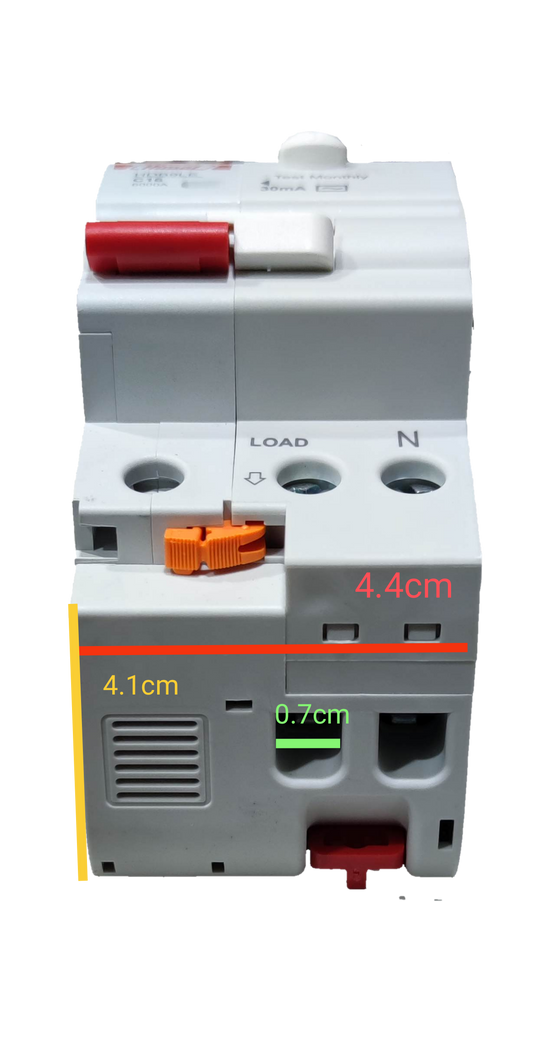Himel 50A 6 KAIC 30mA 1P+N 220V AC HDB9LEN63IC50S, RCBO Residual Circuit Breaker with OverLoad