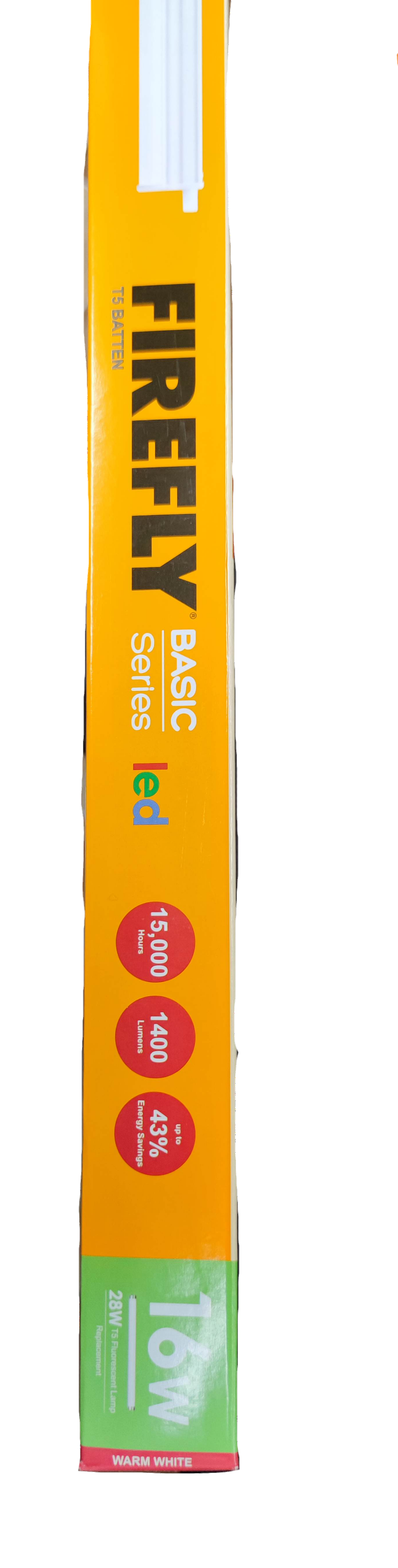 Firefly 16W T-5 LED Batten 1175mm Length Warm White 3000K 220V