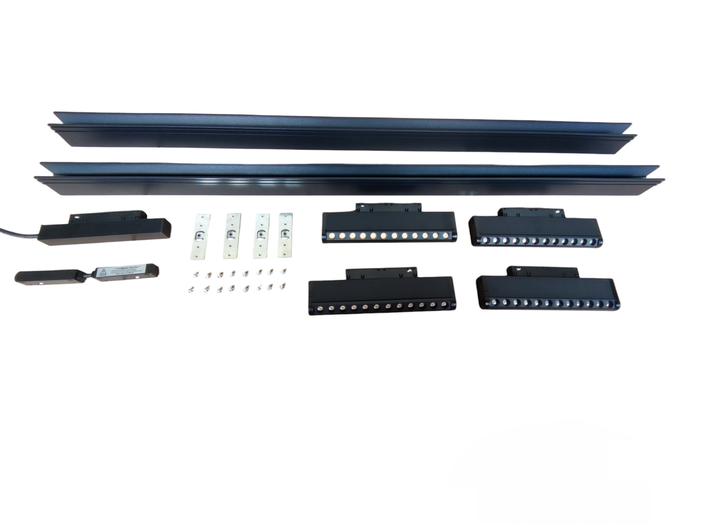 ILLUMIQ TERRA Magnetic Track Light 2 Meters 26mm with 4pcs 12W LED Rotary Grille Track Light 220V Daylight 6500K