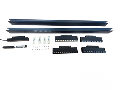 ILLUMIQ TERRA Magnetic Track Light 2 Meters 26mm with 4pcs 12W LED Rotary Grille Track Light 220V Daylight 6500K