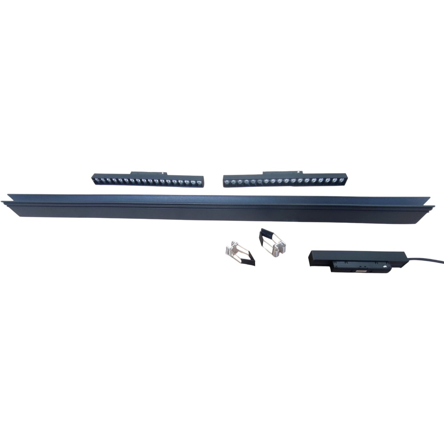 Magnetic Track Light 1 Meter 50mm with 2Pcs 18W LED Grille Track Light 220V Warm White 3000K ( ILLUMIQ TERRA)