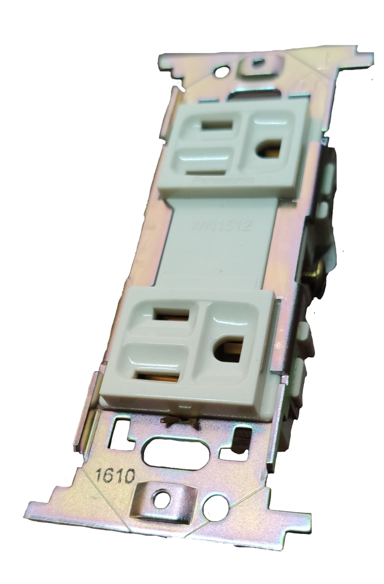 Panasonic Duplex Pin Vertical w/ Ground and Strap 10A 250V, Duplex Flat Pin with Ground 10A 250V