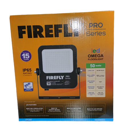 Firefly 50W LED Floodlight 220V Daylight 6500K FFL3050DL Omega Series Flood light