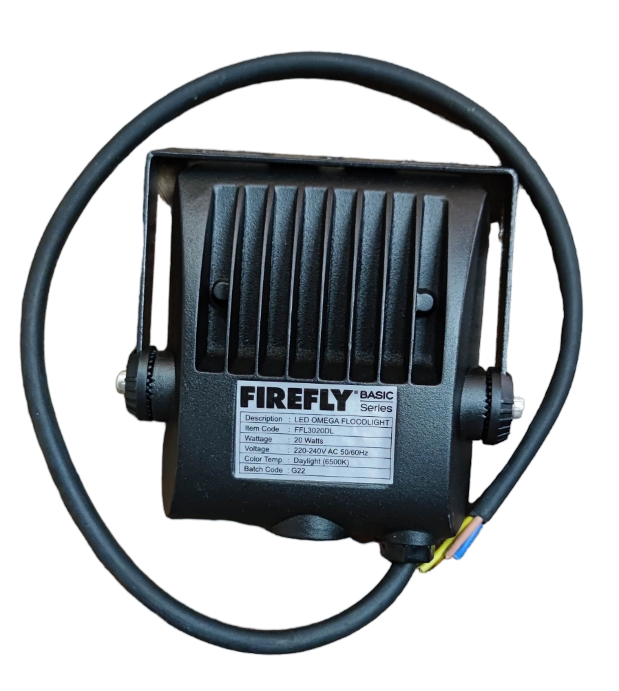 Firefly 20W LED Floodlight 220V Daylight 6500K FFL3020DL Omega Series Flood light