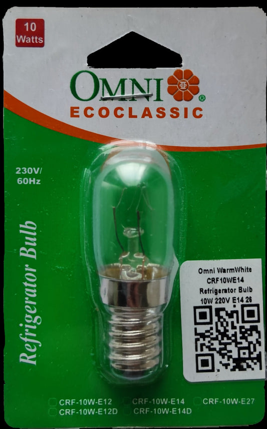 Omni Refrigeration Bulb 10W E14 220V, Machine Bulb E14 10W 220V