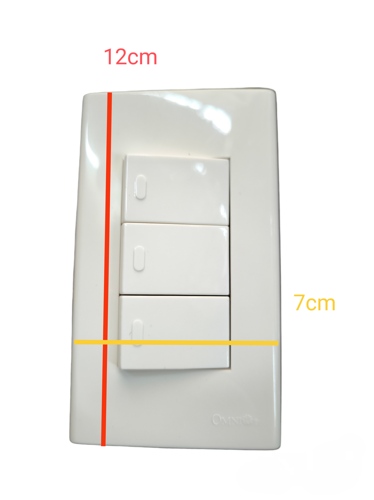 Omni 3 Gang 1 Way Switch 16A 250V WWP-113+(WWS-213x3)