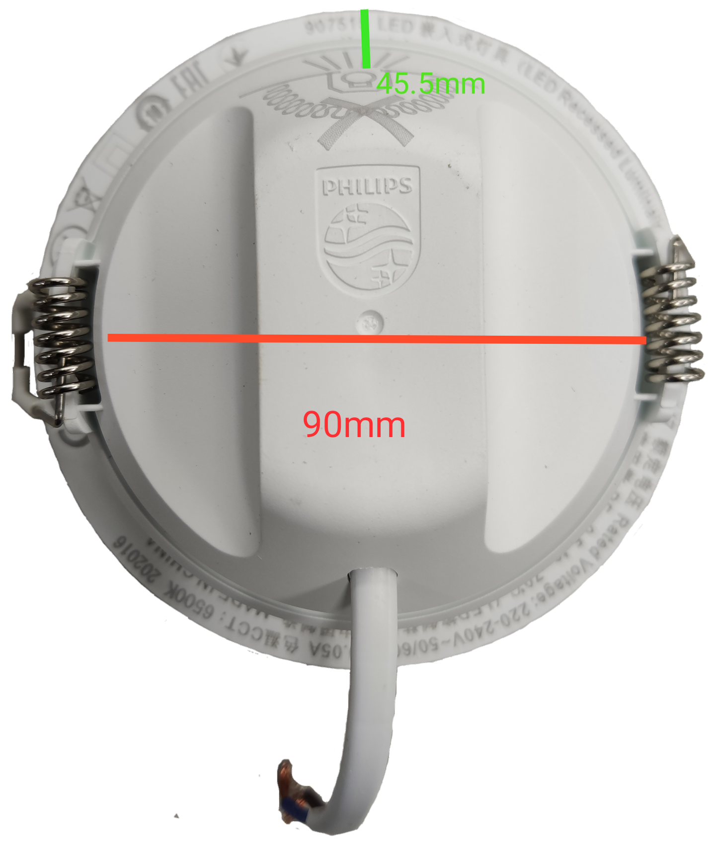 Philips LED Downlight 5W Daylight 220V (4") Downlight 59447 Meson