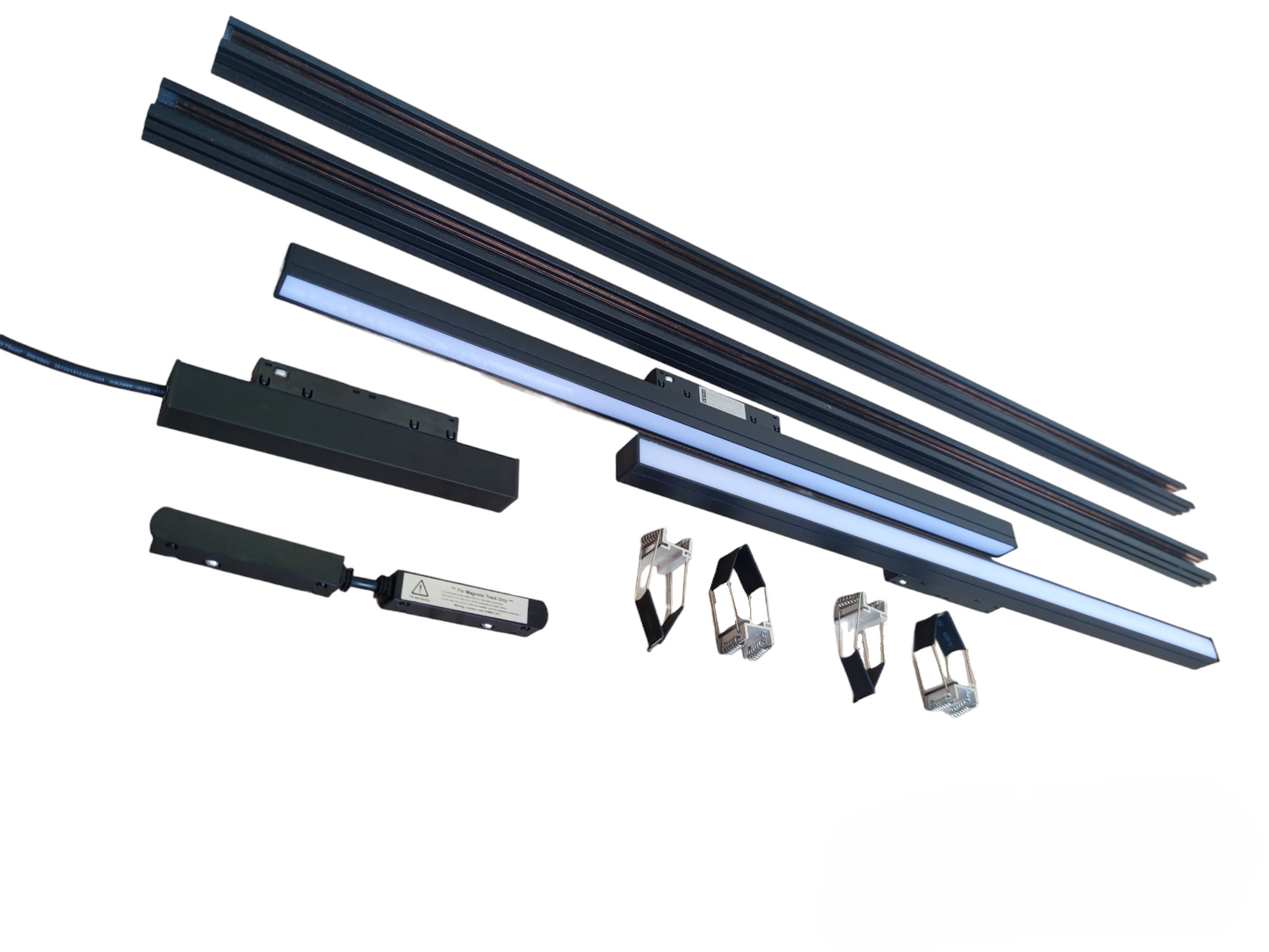 ILLUMIQ TERRA Magnetic Track Light 2 Meters 26mm with 4pcs 18W LED Foldable Grille Track Light 220V Warm White 3000K