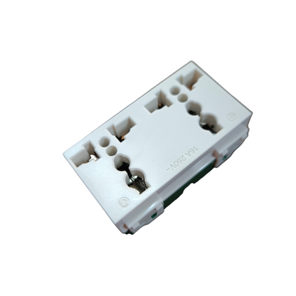 Omni Duplex Universal with Ground 16A 250V WWU-402 Wide Series