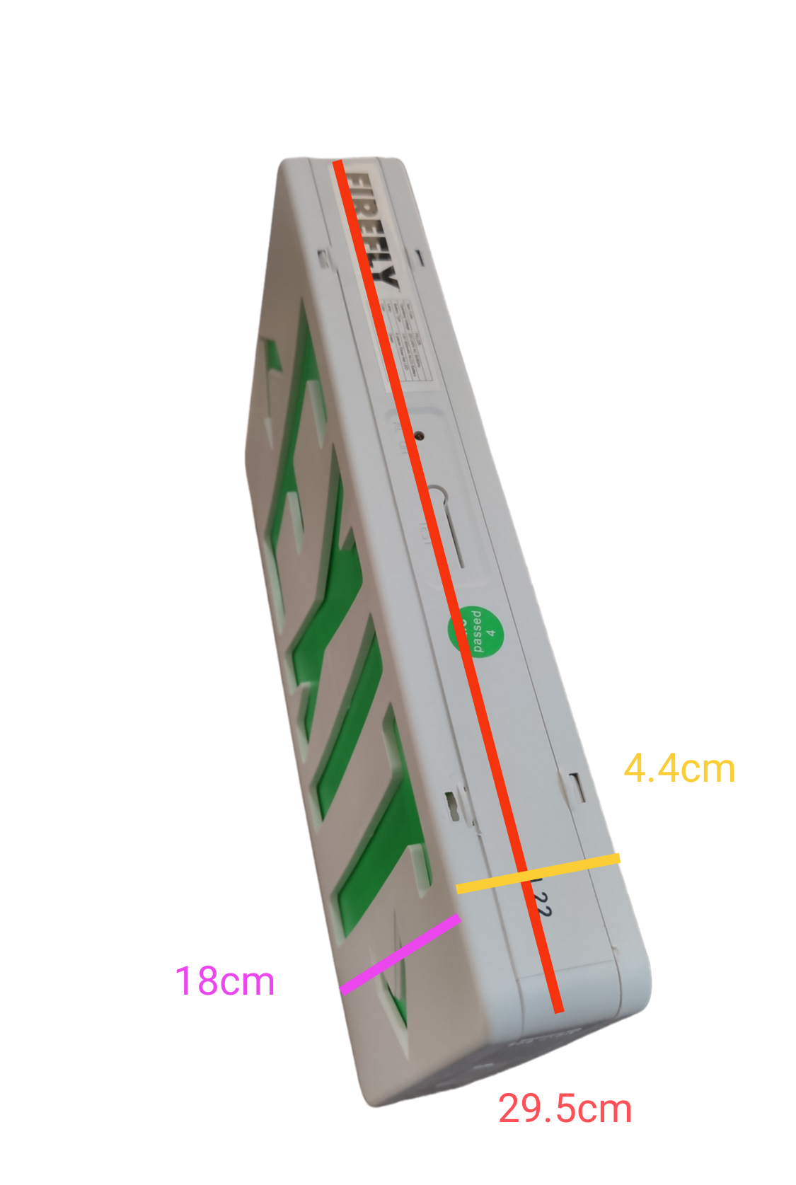 Firefly Double Face Exit Light with Wall/ Ceiling Mount Option FEL228, LED Exit Sign Back to Back