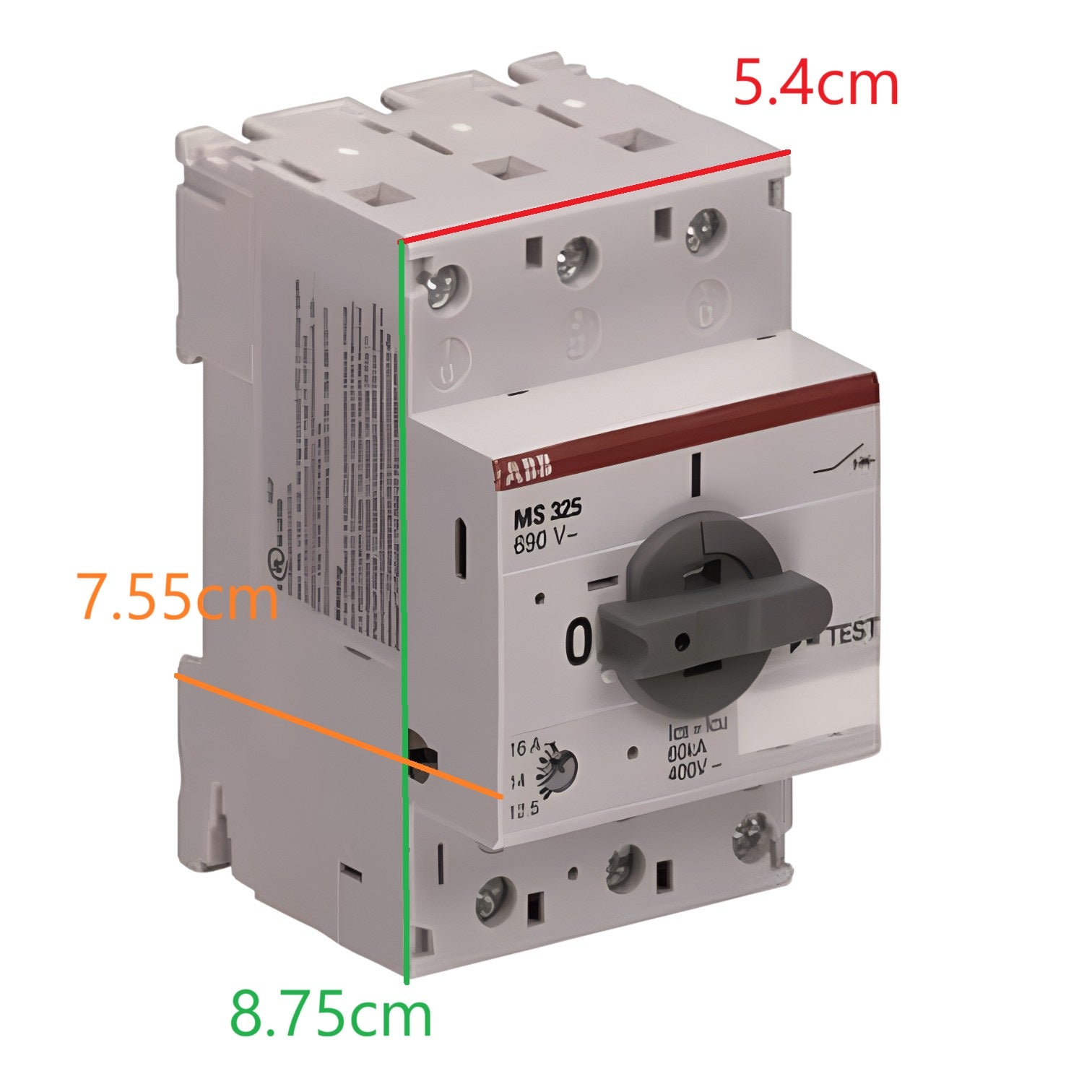 ABB 3 phase 16-20A motor protection switch with compact design for reliable motor control