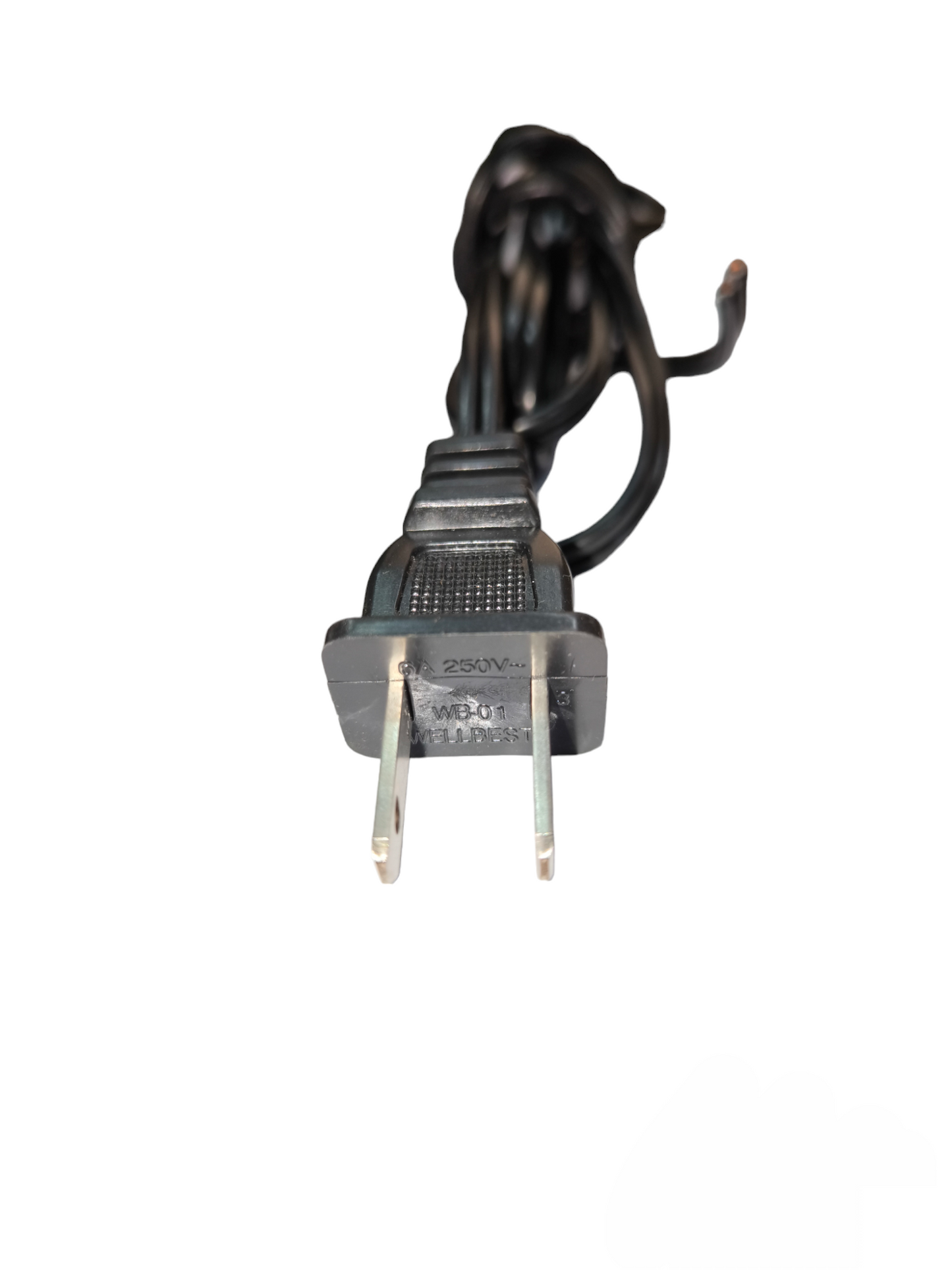 Black AC Cord Flat Cord AWG 18 with two-prong plug for electrical devices from China