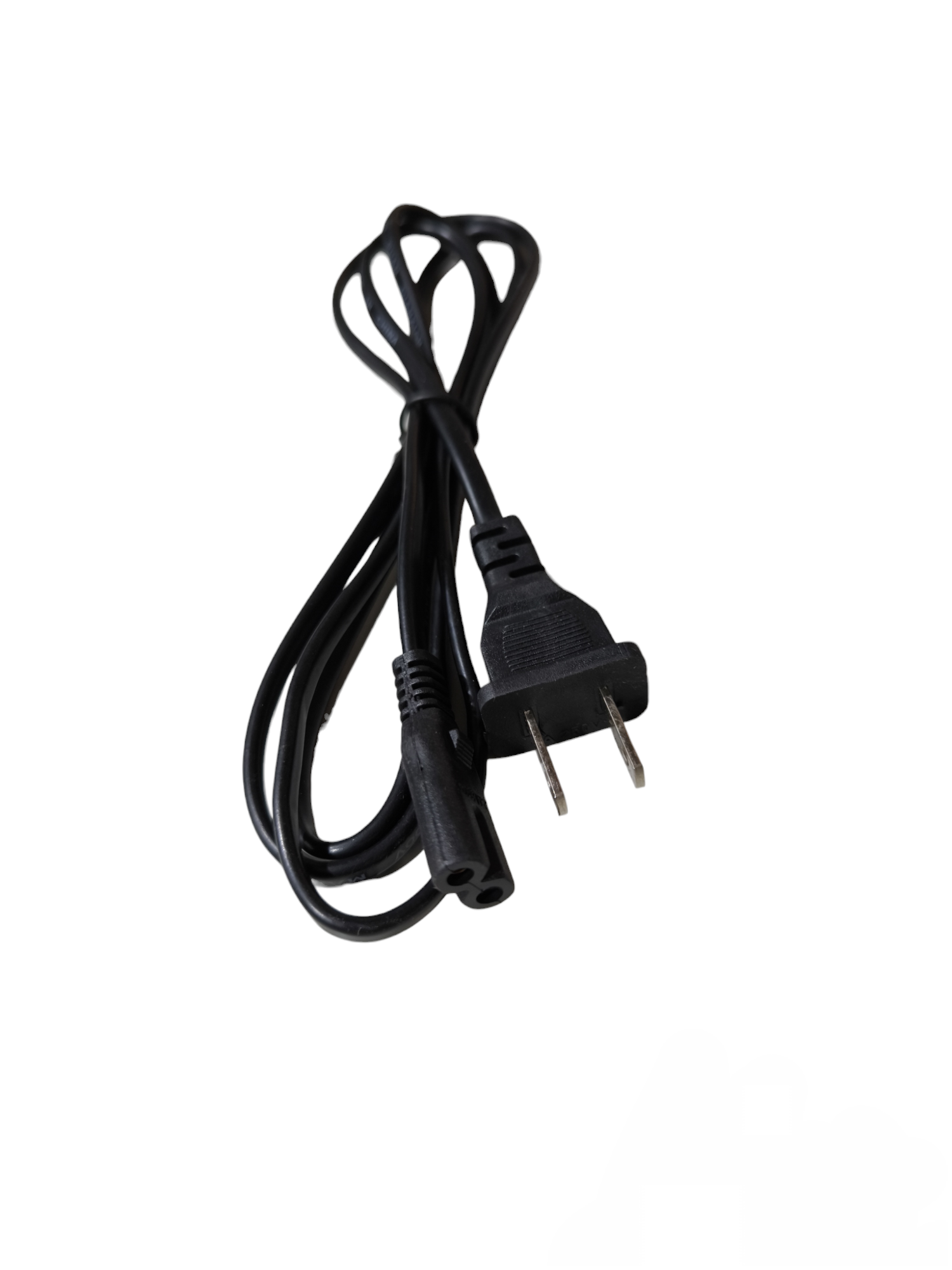 Black AC Cord Sony Cord 0.30mm power cable with two-prong plug and connector from China