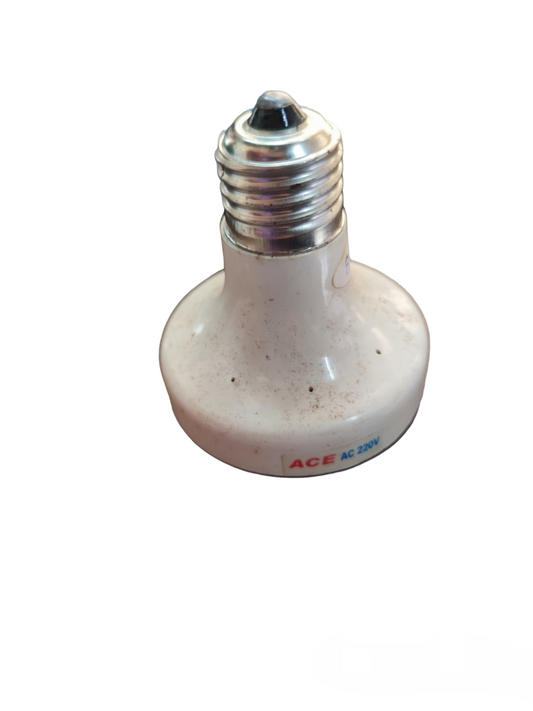 12W E27 12V DC LED Bulb with metal screw base and white plastic body from China