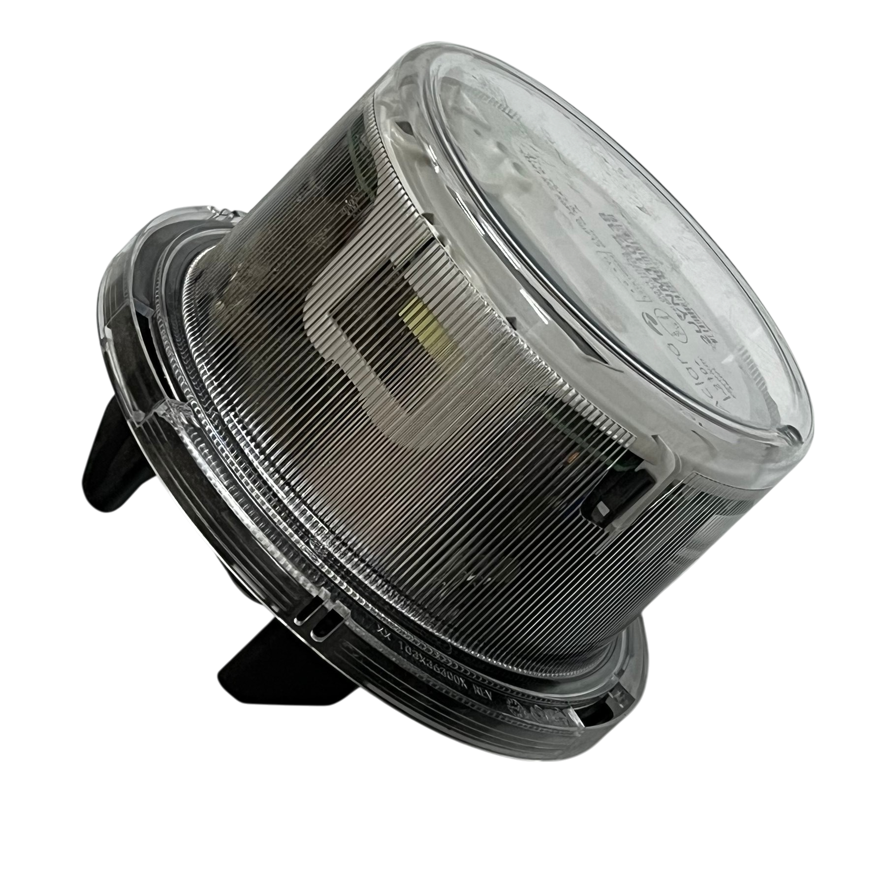 Aclara i210 digital kwh meter with clear cylindrical casing and visible internal components