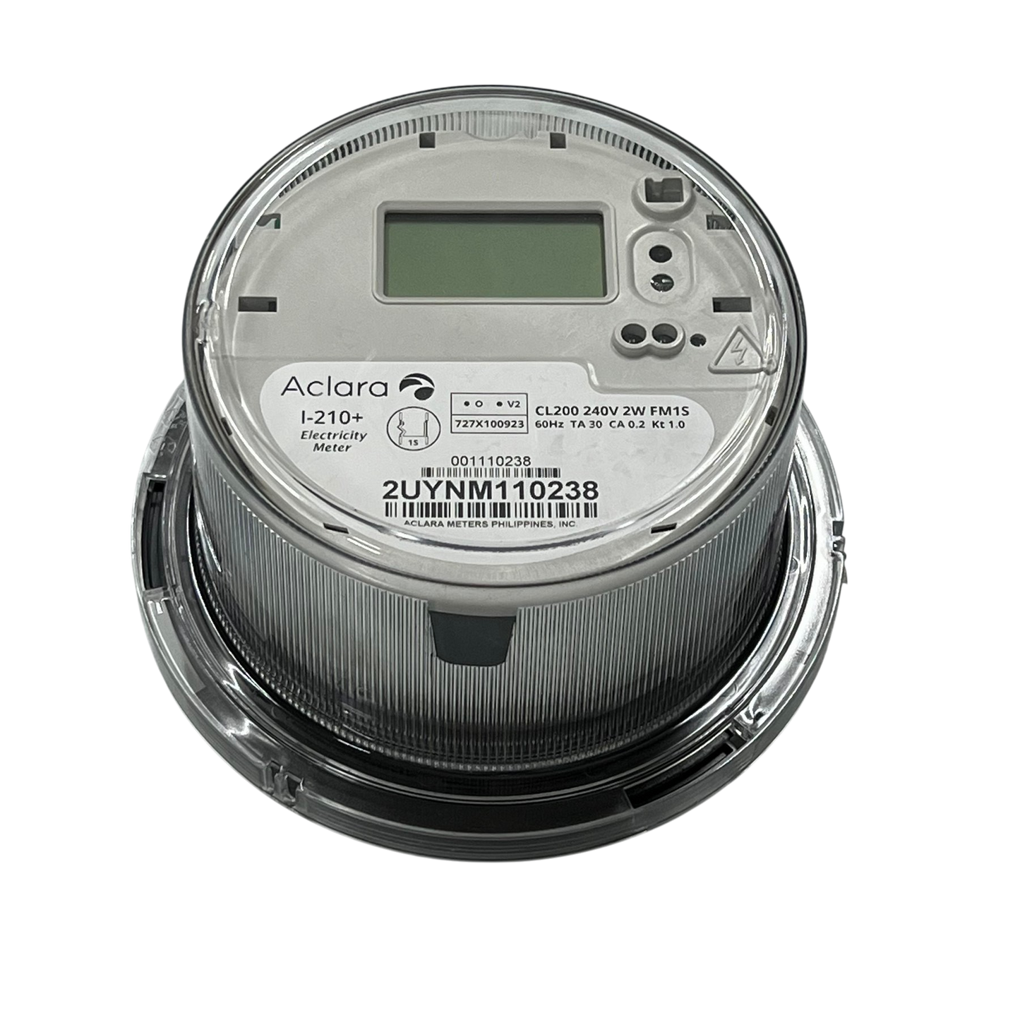 Aclara i210 digital kwh meter with clear casing and digital display for accurate electricity measurement
