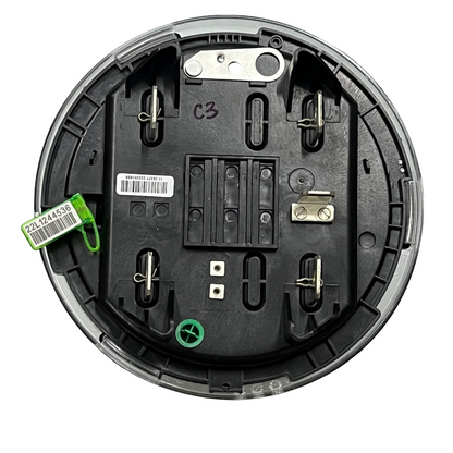 KV2C FM3S KWH Electric Meter CT Rated black circular base with metal wiring components by GE and Aclara