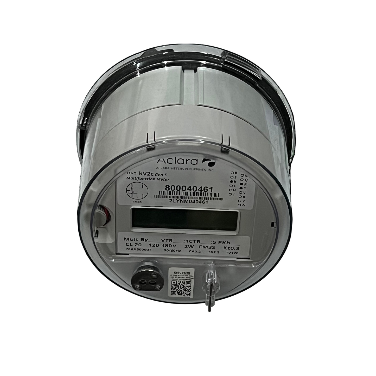 KV2C FM3S KWH Electric Meter CT Rated by GE and Aclara with clear digital display and transparent cover