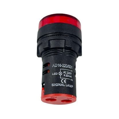 Denko Pilot light 220v RED 22mm panel mount LED signal lamp for industrial control panels