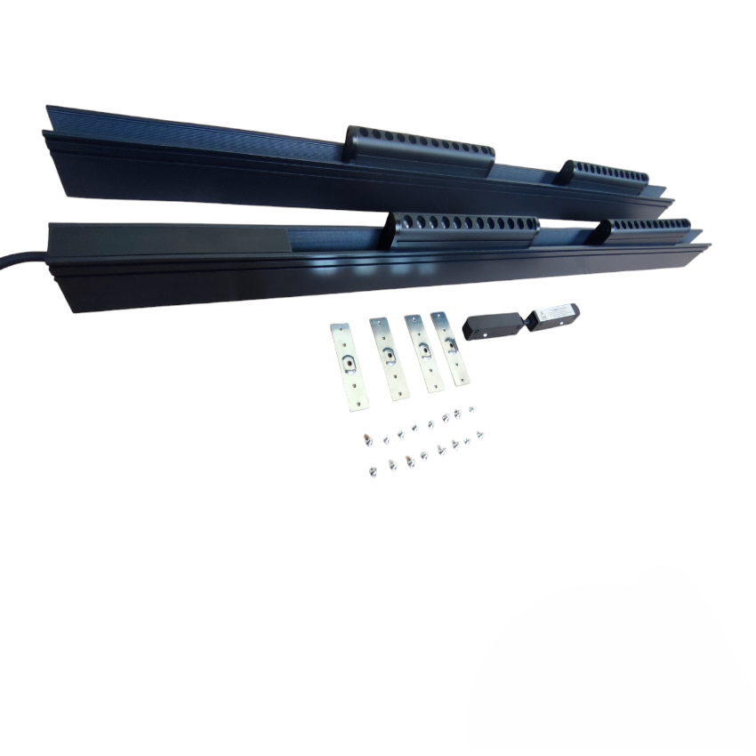 ILLUMIQ TERRA Magnetic Track Light 2 Meters 50mm with 4pcs 12W LED Rotary Grille Track Light 220V Cool White 4000K
