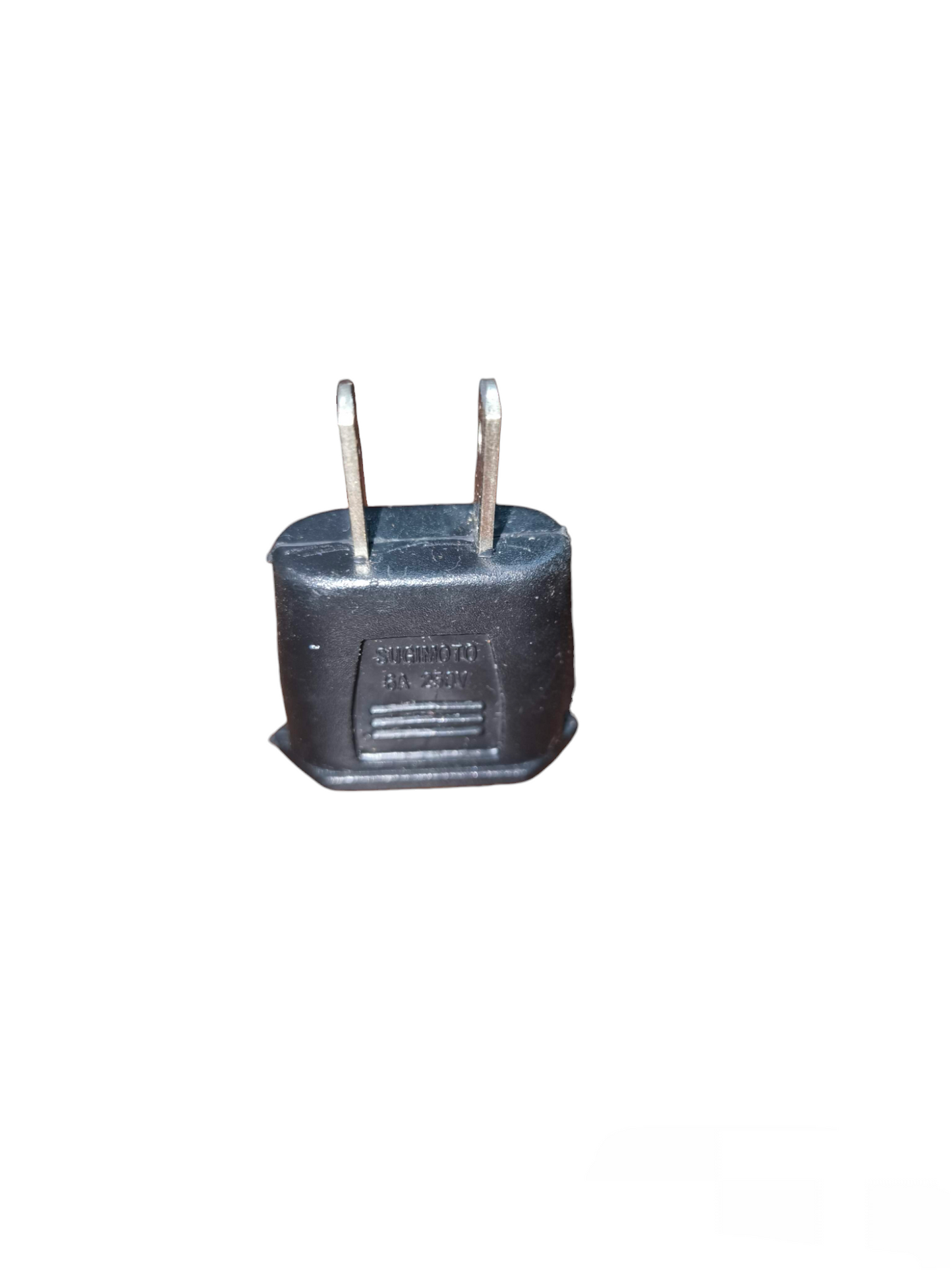 Adaptor for Round to Flat 3A 250V black electrical plug adapter by Electx Electrical Supply