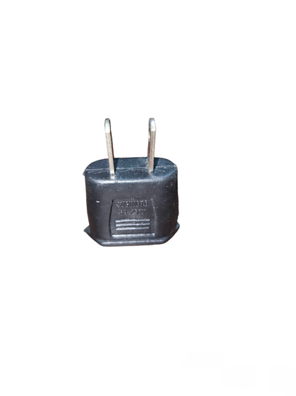 Adaptor for Round to Flat 3A 250V black electrical plug adapter by Electx Electrical Supply
