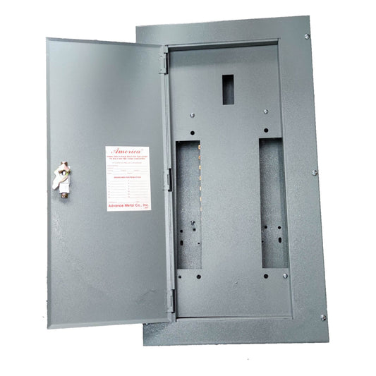 America 12 Branches Panel Board TQD Main 3 Pole for 2 Pole Bolt On Circuit Breaker, Distribution Panel Surface Type Metal Base