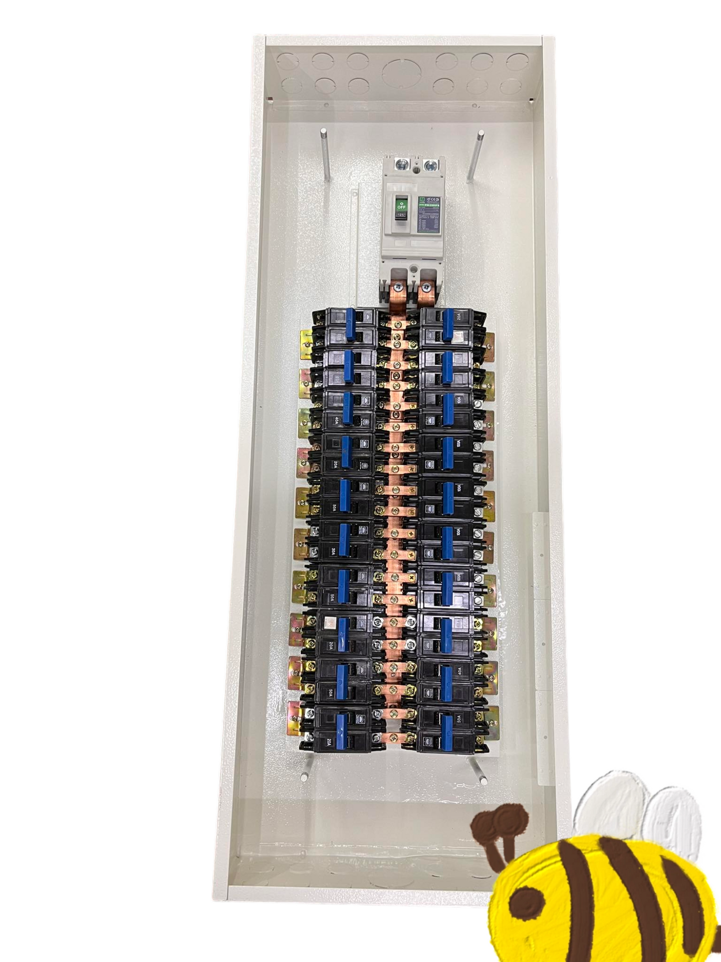 Koten & Taiyou Panel Board 150A 2Pole 250SPS Main 20 Branches 2 Pole Bolt On