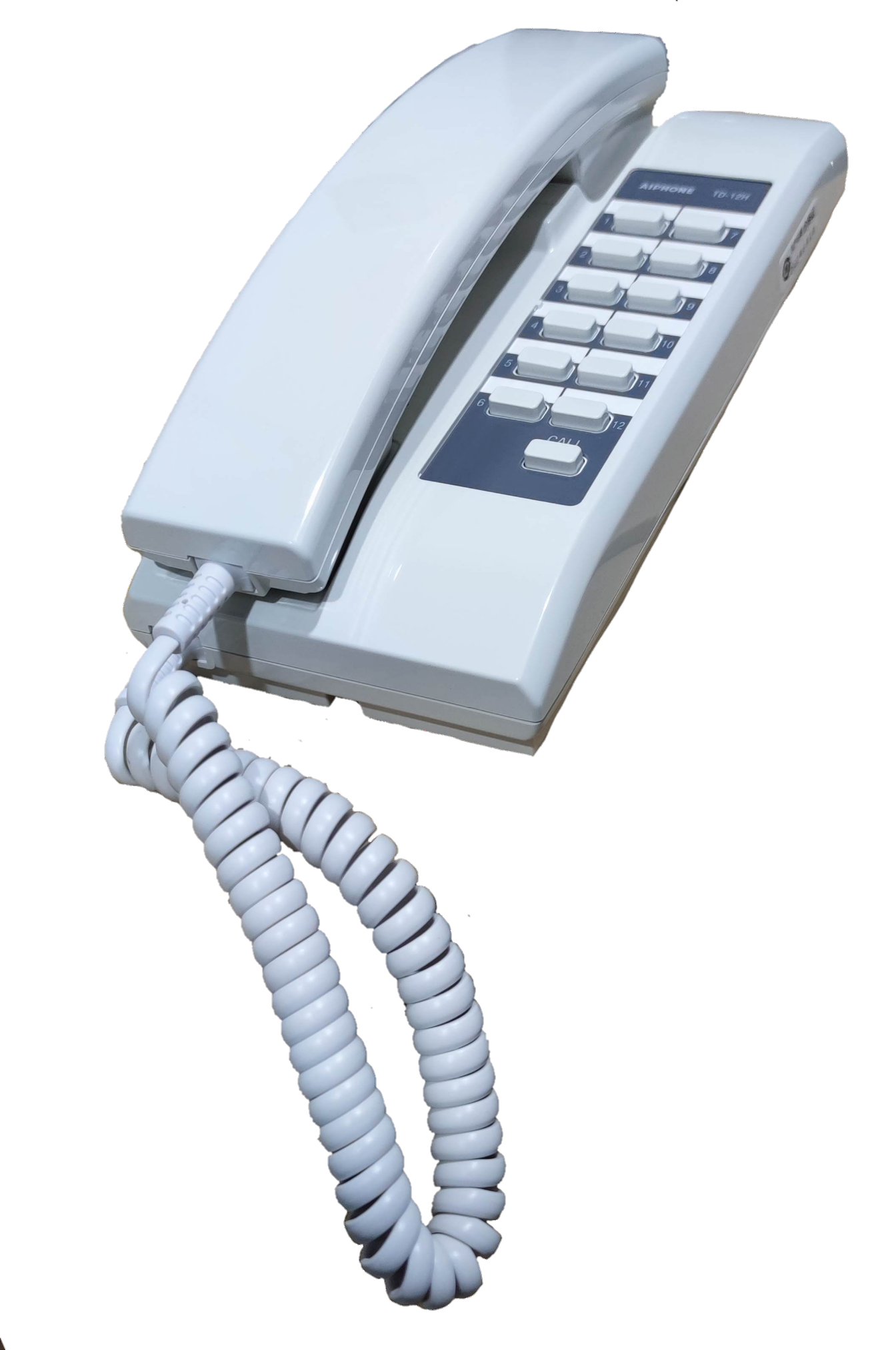 Aiphone 12 station intercom system white wired telephone with keypad for security communication